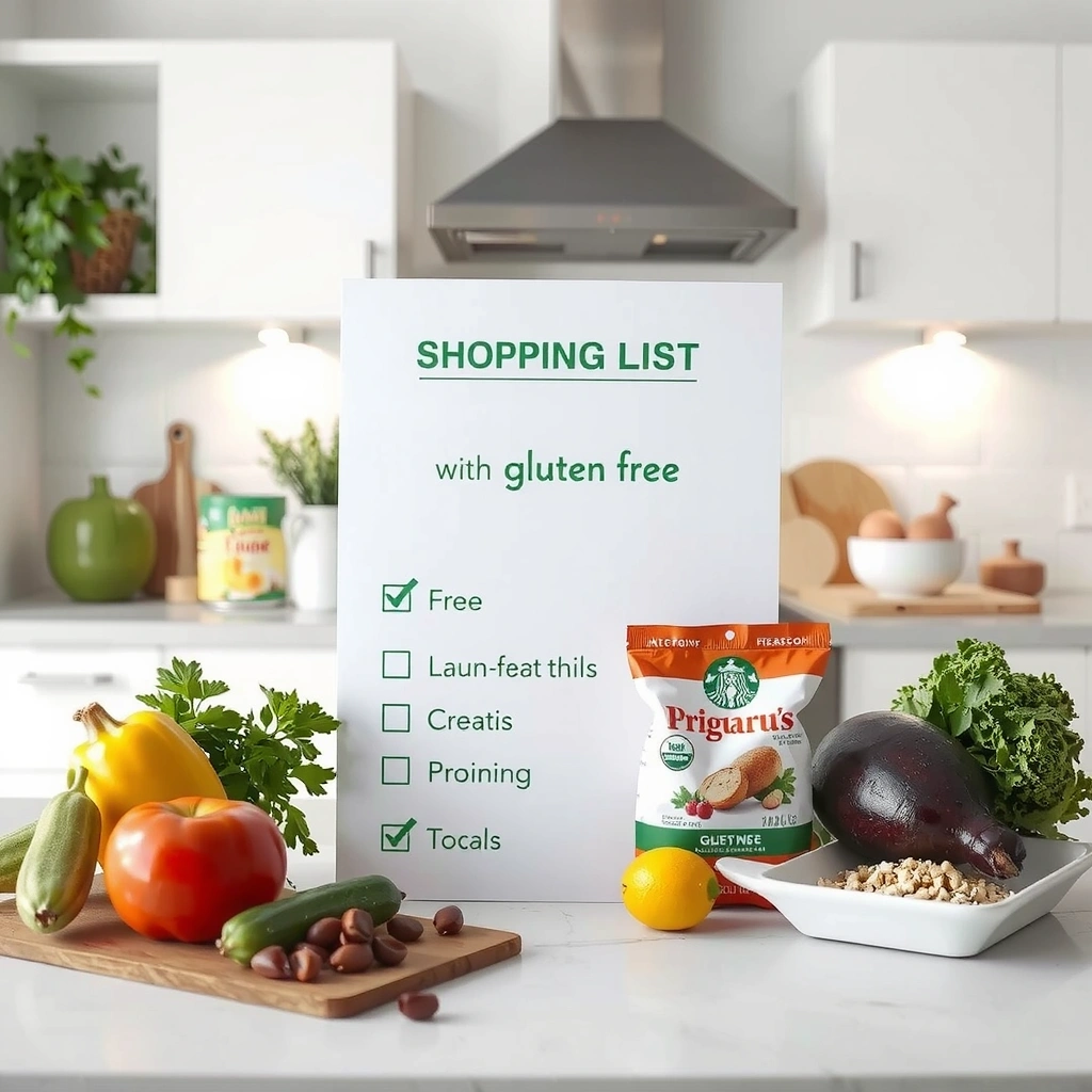 Liste de courses sans gluten